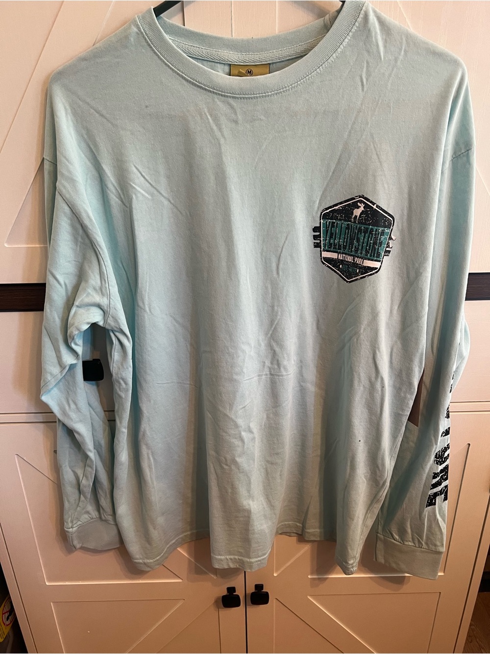 NWT Light Blue Long-Sleeve Yellowstone National Park Shirt